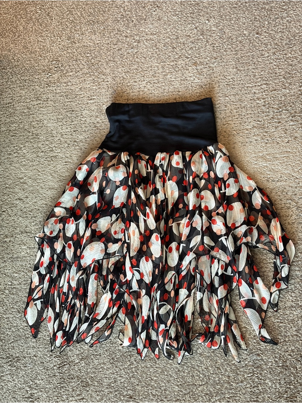 See by Chloé silk flowy skirt